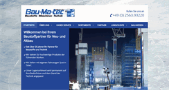 Desktop Screenshot of bau-ma-tec.de